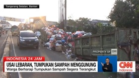 VIDEO: Usai Lebaran, Tumpukan Sampah Menggunung