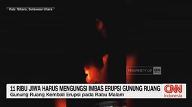 VIDEO: 11 Ribu Jiwa Harus Mengungsi Imbas Erupsi Gunung Ruang