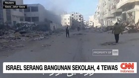 VIDEO: Israel Serang Bangunan Sekolah, 4 Orang Tewas