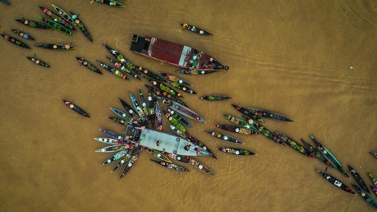 FOTO: Pesona Pasar Terapung Lok Baintan Kalimantan Selatan