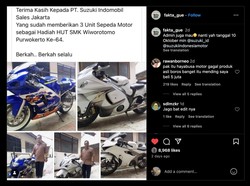 Menang Banyak, SMK di Purwokerto Dapat Sumbangan Moge Langka dari Suzuki