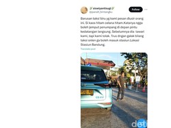 Viral Pria Kaos Hitam Usir Taksi di Stasiun Bandung, Ini Kata Daop 2