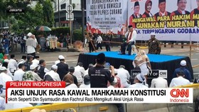 VIDEO: Aksi Unjuk Rasa Kawal Mahkamah Konstitusi