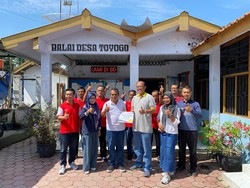 Blesscon Beri Bantuan Rp 25 Juta untuk Pembangunan Desa Toyogo Sragen