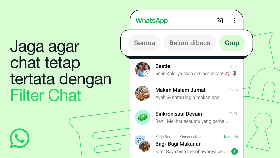 Tampilan Terbaru WhatsApp, Punya 3 Tab Baru