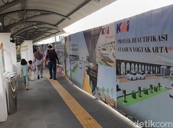 Ada Beautifikasi Stasiun Tugu, Pintu Timur Sementara Khusus Motor-Mobil Kecil