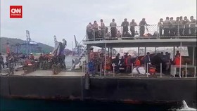 VIDEO: KRI Kakap Berlayar Ke Perairan Gunung Ruang Bawa Bantuan