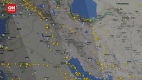 VIDEO: Israel Serang Iran, Pesawat Jauhi Wilayah Udara Iran