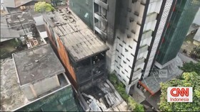 VIDEO: Visual Drone Pasca Kebakaran di Mampang Prapatan