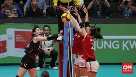 FOTO: Red Sparks Tekuk Indonesia All Star di Laga Seru dan Menghibur