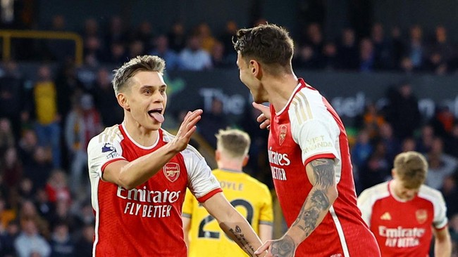 Arsenal Kuasai Puncak Klasemen, Geser Man City dalam Perburuan Gelar Liga Inggris