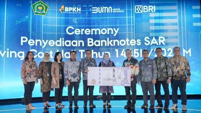 Bank Rakyat Indonesia (Persero) Tbk (BRI) kembali dipercaya menyediakan uang kertas asing (banknotes) Saudi Arabian Riyal (SAR) untuk living cost jemaah haji.