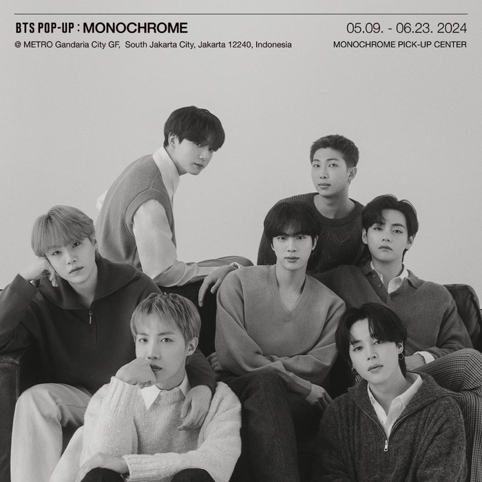 BTS POP-UP: MONOCHROME akan hadir di Metro Gandaria City Mall, Jakarta