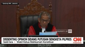 VIDEO: Dissenting Opinion Sidang Putusan Sengketa Pilpres