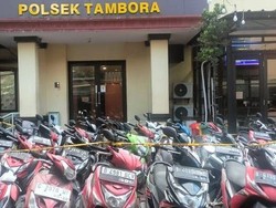 Polsek Tambora Amankan 25 Motor Hasil Pencurian, Ini Daftarnya