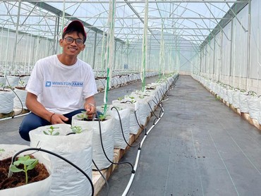 Adi Latif Mashudi Petani Milenial Blora yang Sukses Jadi Juragan Melon Usai Raih Sarjana di Korea