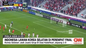 VIDEO: Indonesia Lawan Korea Selatan Di Perempat Final Piala Asia U-23