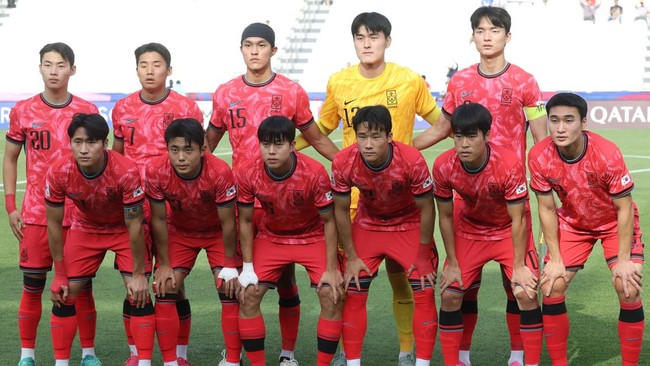 Korea Selatan U-23 melakukan latihan tertutup jelang melawan Timnas Indonesia U-23 di babak perempat final Piala Asia U-23, Jumat (26/4) dini hari WIB.