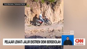 VIDEO: Pelajar Lewati Jalur Ekstrem Demi Bersekolah