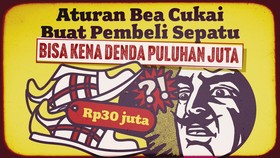 INFOGRAFIS: Aturan Bea Cukai yang Buat Pembeli Sepatu Impor Kena Denda