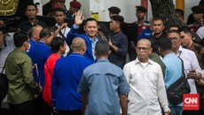 AHY, Kaesang hingga Zulhas Tiba di KPU Lihat Penetapan Prabowo