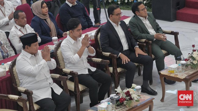 Netizen memuji sikap Anies yang menghadiri penetapan Prabowo-Gibran sebagai presiden dan wakil presiden terpilih di KPU.
