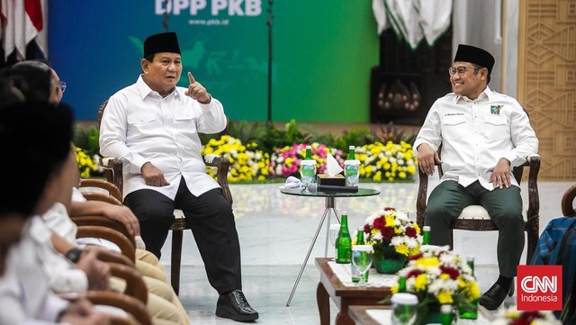 FOTO: Pertemuan Perdana Prabowo dan Cak Imin Usai Pilpres