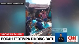 VIDEO: 3 Bocah Tertimpa Dinding Batu Saat Bermain