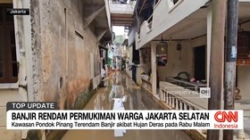 VIDEO: Banjir Rendam Permukiman Warga Jakarta Selatan