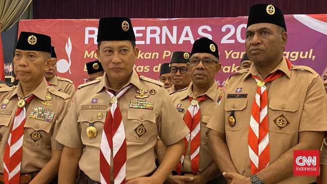 Ketua Kwartir Nasional Pramuka Buwas menyebut Pramuka adalah salah satu wadah pendidikan karakter generasi bangsa dalam menyongsong Indonesia Emas 2045.