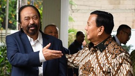 Surya Paloh Sambangi Rumah Prabowo di Kertanegara