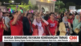 VIDEO: Warga Semarang Rayakan Kemenangan Timnas
