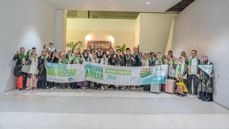 PT Pegadaian memberangkatkan para peserta program Umrah Akbar selama tiga hari berturut-turut pada 22, 23, dan 24 April 2022 dari beberapa wilayah sekaligus.