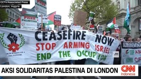 VIDEO: Aksi Solidaritas Palestina di London, Tuntut Hentikan Genosida