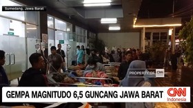 VIDEO: Gempa Garut Pasien di RSUD Sumedang Berhamburan Keluar