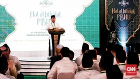 Prabowo di Halal Bihalal PBNU: Saya Keluarga NU dari Dulu