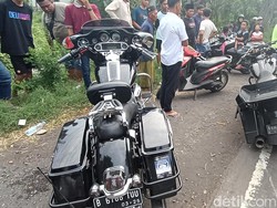 Rombongan Harley Davidson Kecelakaan di Probolinggo, Begini Momennya
