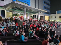 Korlantas Polri Gelar Nobar Semifinal RI Vs Uzbekistan, Begini Suasananya