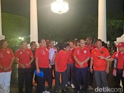 Relawan Datang ke Istana Jelang Nobar Semifinal AFC U-23 RI Vs Uzbekistan