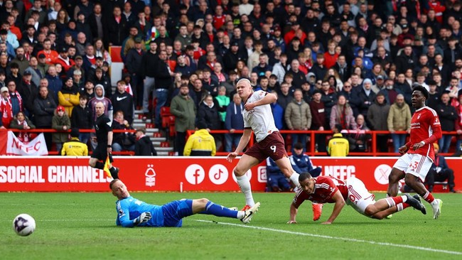 Erling Haaland Memimpin Manchester City dalam Kemenangan Telak atas Nottingham Forest di Liga Inggris