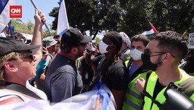 VIDEO: Aktivis Pro Palestina dan Pro Israel Bentrok di Kampus UCLA