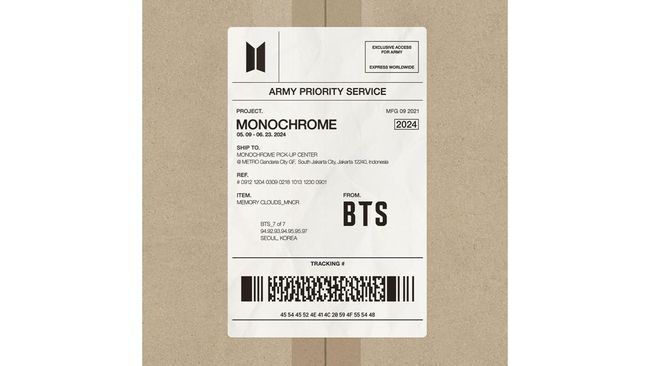 Bocoran Harga Merchandise di BTS Pop-Up Store Monochorome Jakarta