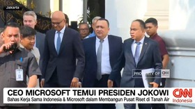 VIDEO: CEO Microsoft Temui Presiden Jokowi Bahas Investasi Tunggal