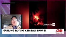 VIDEO: Gunung Ruang Kembali Erupsi