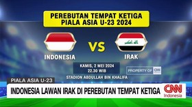 VIDEO: Indonesia Lawan Irak di Perebutan Tempat Ketiga
