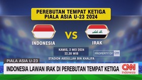 VIDEO: Indonesia Lawan Irak di Perebutan Tempat Ketiga