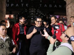 Nobar Piala Asia U-23 Bareng Warga, Bupati Tabanan: Animo Luar Biasa