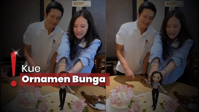 Rio Haryanto Rayakan Ultah Athina Papadimitrou Ke-28, Kuenya Lucu