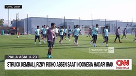 VIDEO: Struick Kembali, Rizky Ridho Absen Saat Indonesia Hadapi Irak