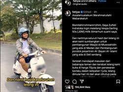 Dilelang buat Bangun Masjid, Vespa Kesayangan Babe Cabita Laku Rp 212 Juta